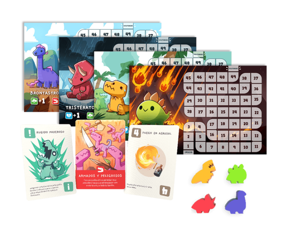 Happy Little Dinosaurs (en Español) Juego de Mesa Asmodee