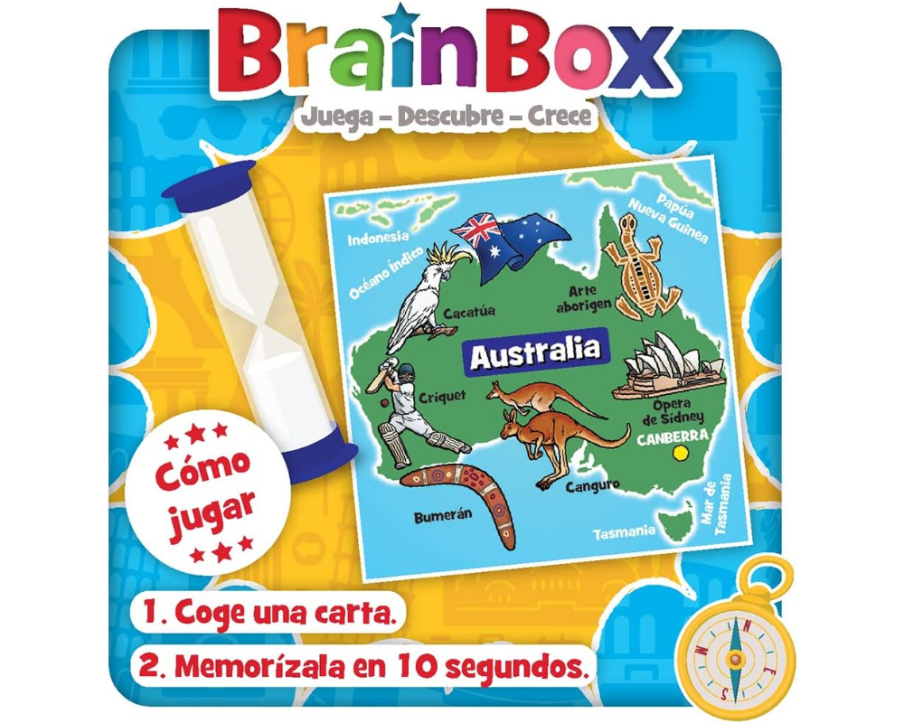 Brainbox - El Mundo: Juego de Mesa en Español. Asmodee