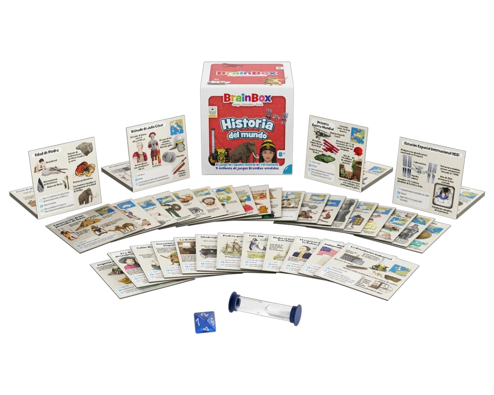 Brainbox Historia del Mundo: Juego de Mesa en Español. Asmodee