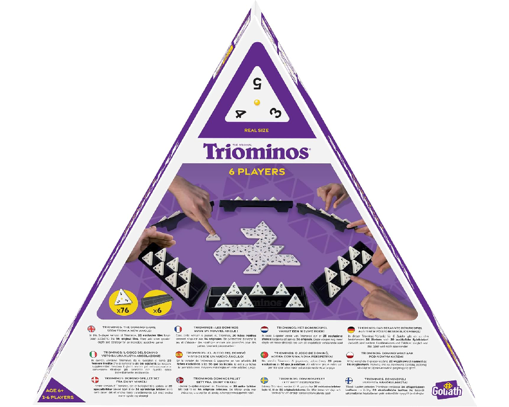 Triominos 6 Jugadores. Juego de Mesa. Goliath