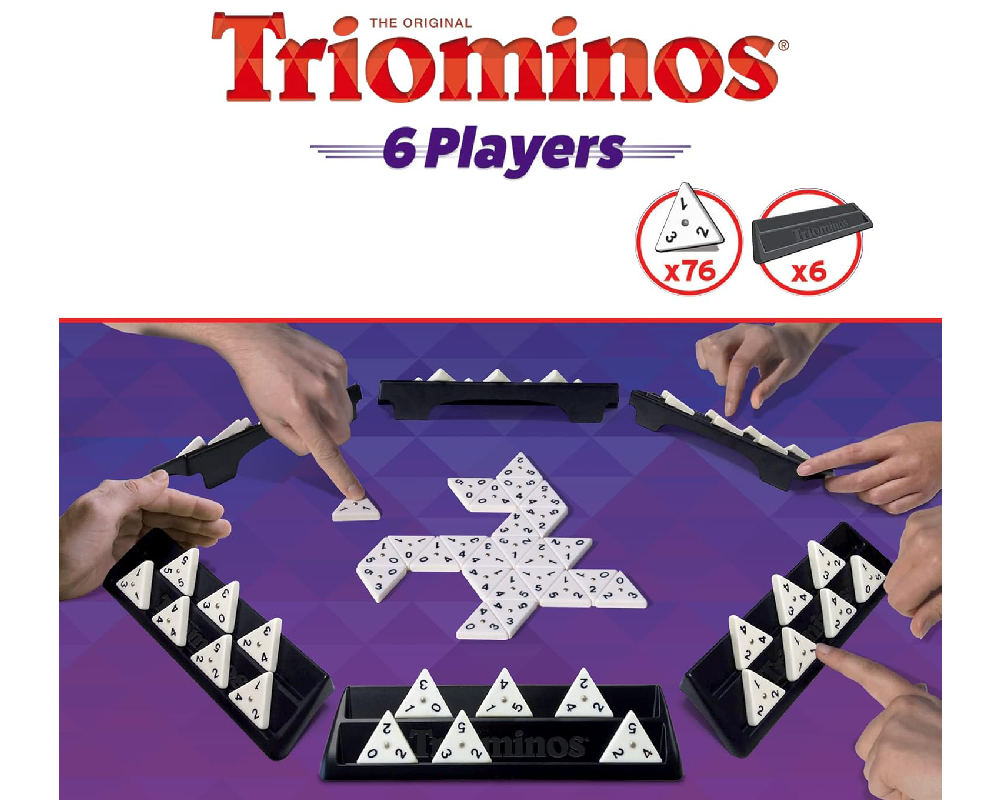 Triominos 6 Jugadores. Juego de Mesa. Goliath