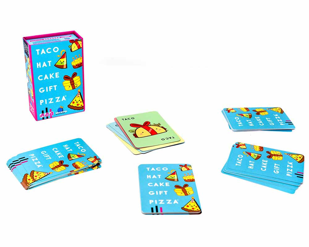 Taco Hat Cake Gift Pizza Juego de Mesa Blue Orange