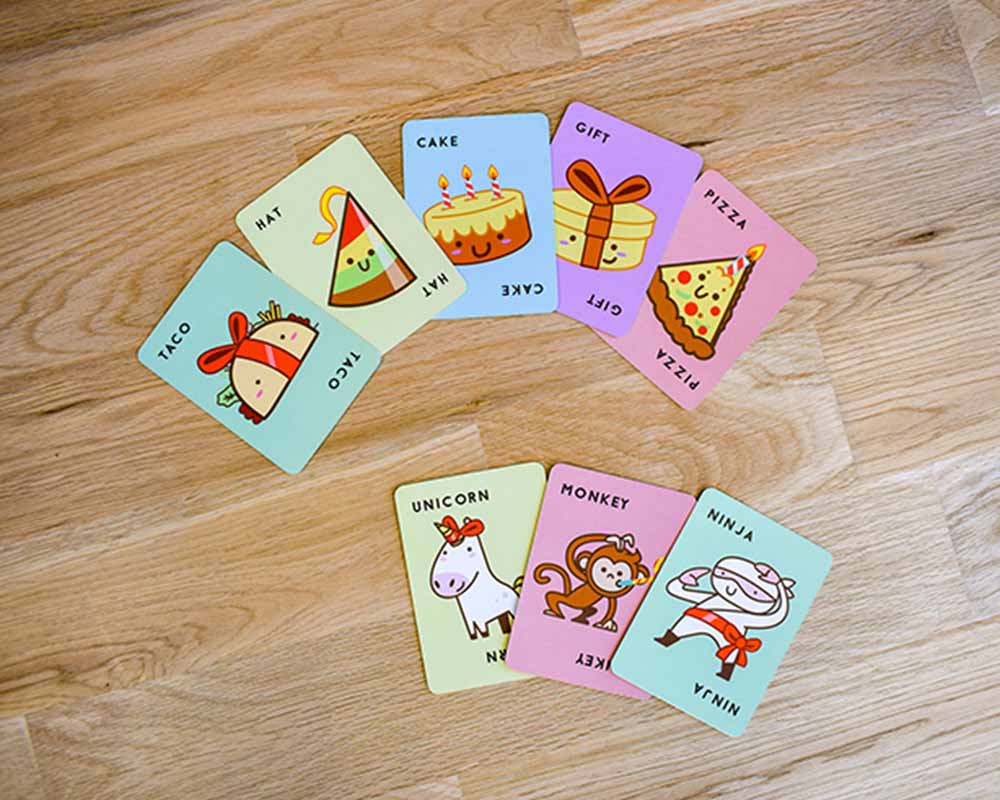 Taco Hat Cake Gift Pizza Juego de Mesa Blue Orange