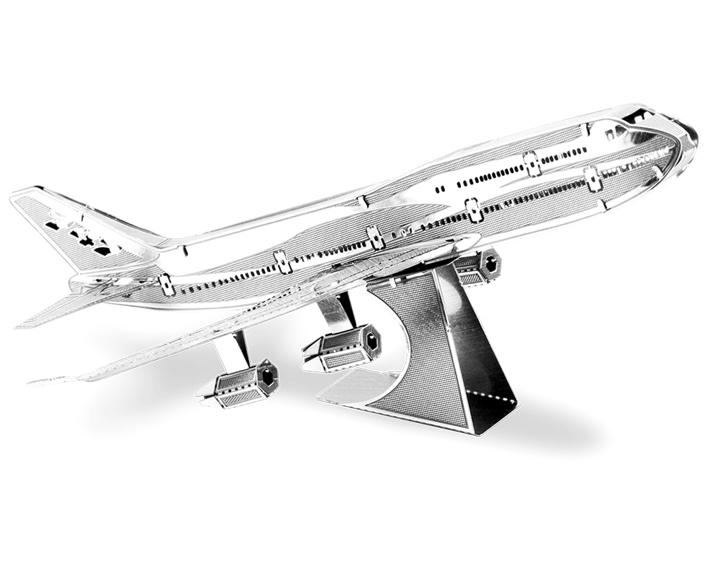Jet Comercial: Rompecabezas Metálico 3D Fascinations