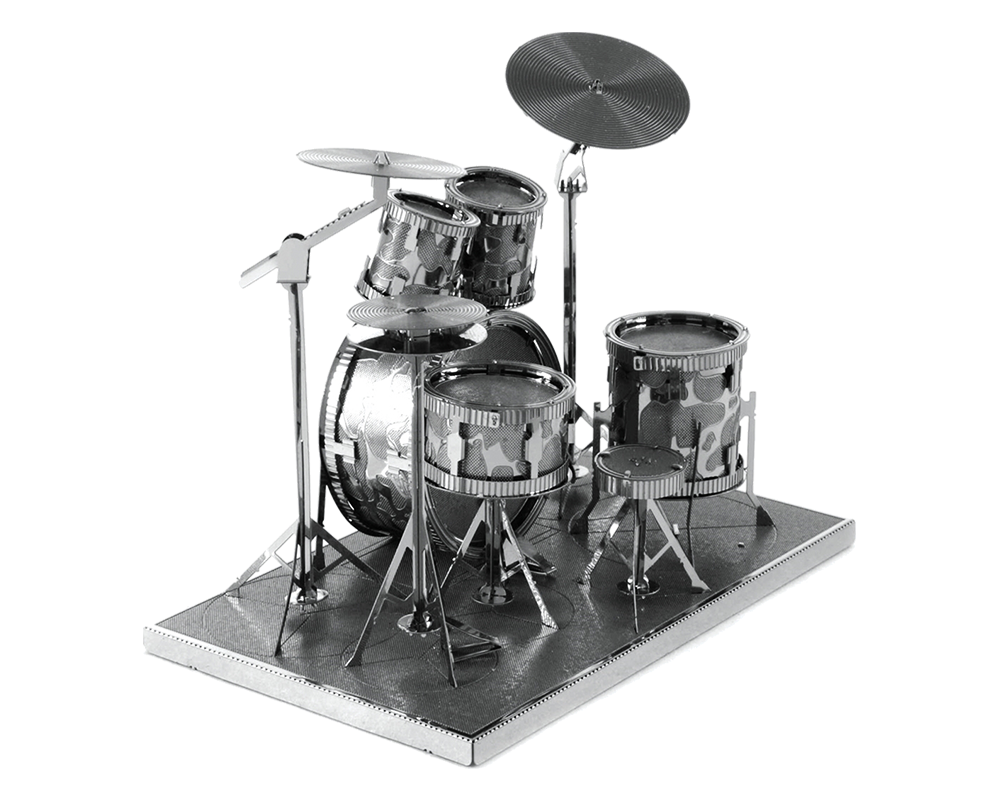 Set De Batería: Rompecabezas Metálico 3D Fascinations