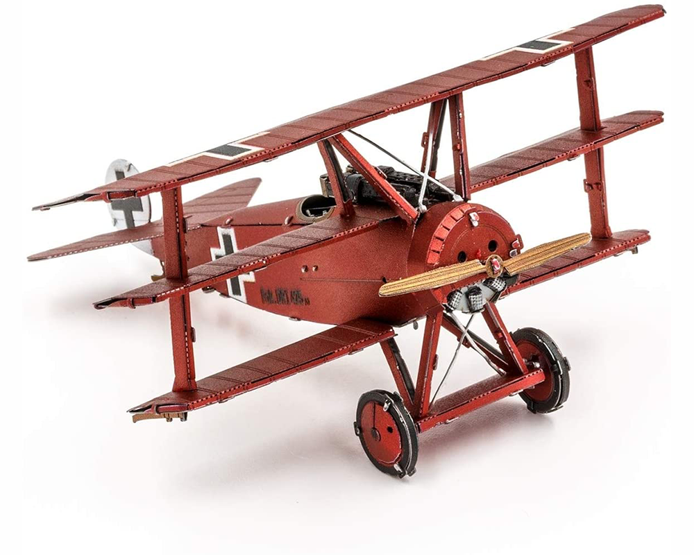 Fokker DR.I Triplano: Rompecabezas Metálico 3D Fascinations