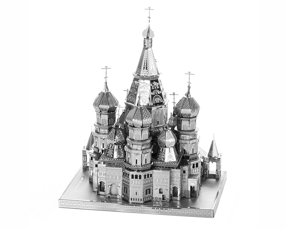 Catedral de San Basilio Moscú: Rompecabezas Metálico 3D Fascinations