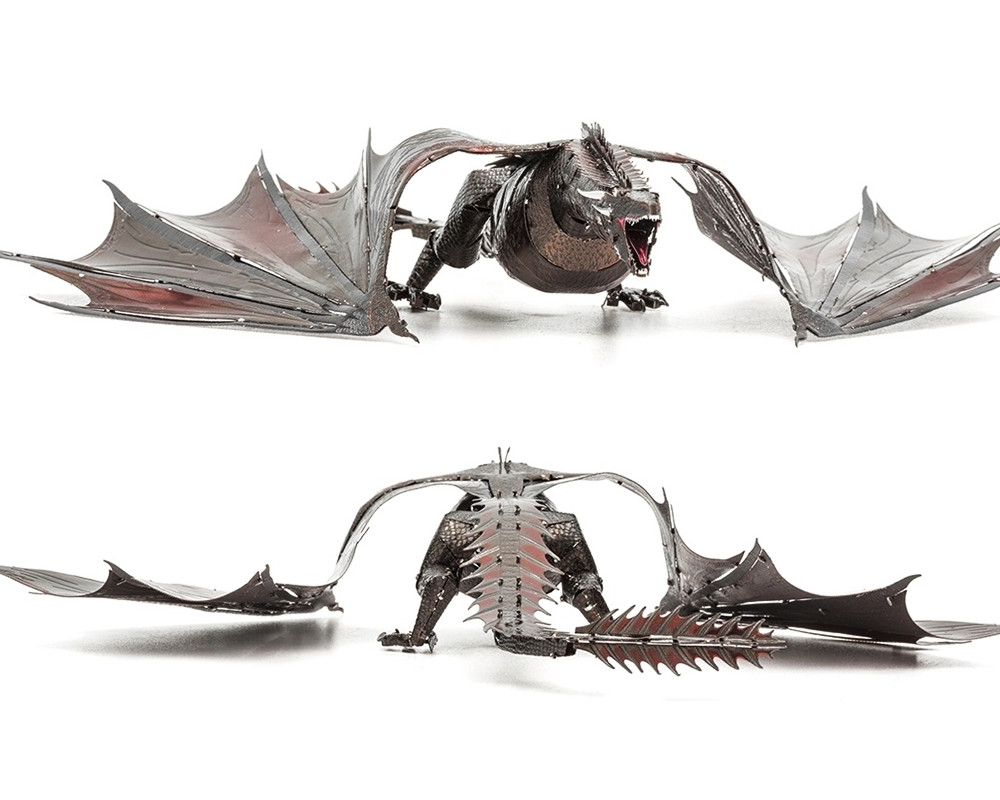 Juego de Tronos - Drogon: Rompecabezas Metálico 3D Fascinations