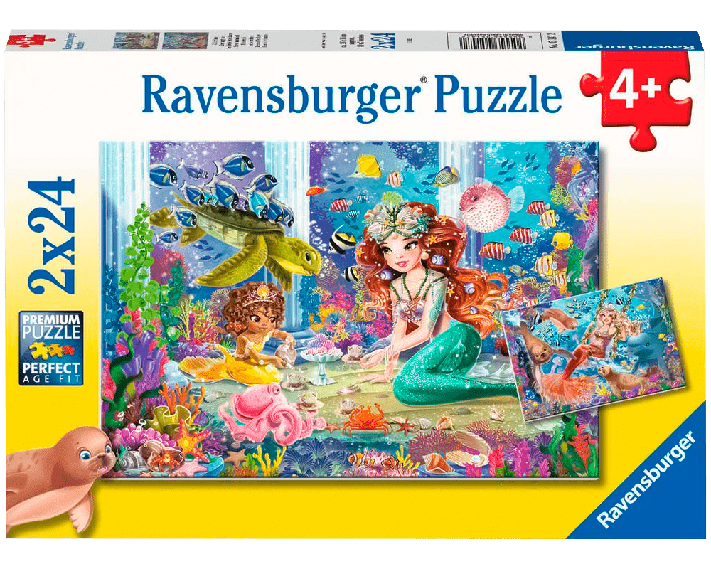 Sirenas: Rompecabezas 2 x 24 Piezas Ravensburger