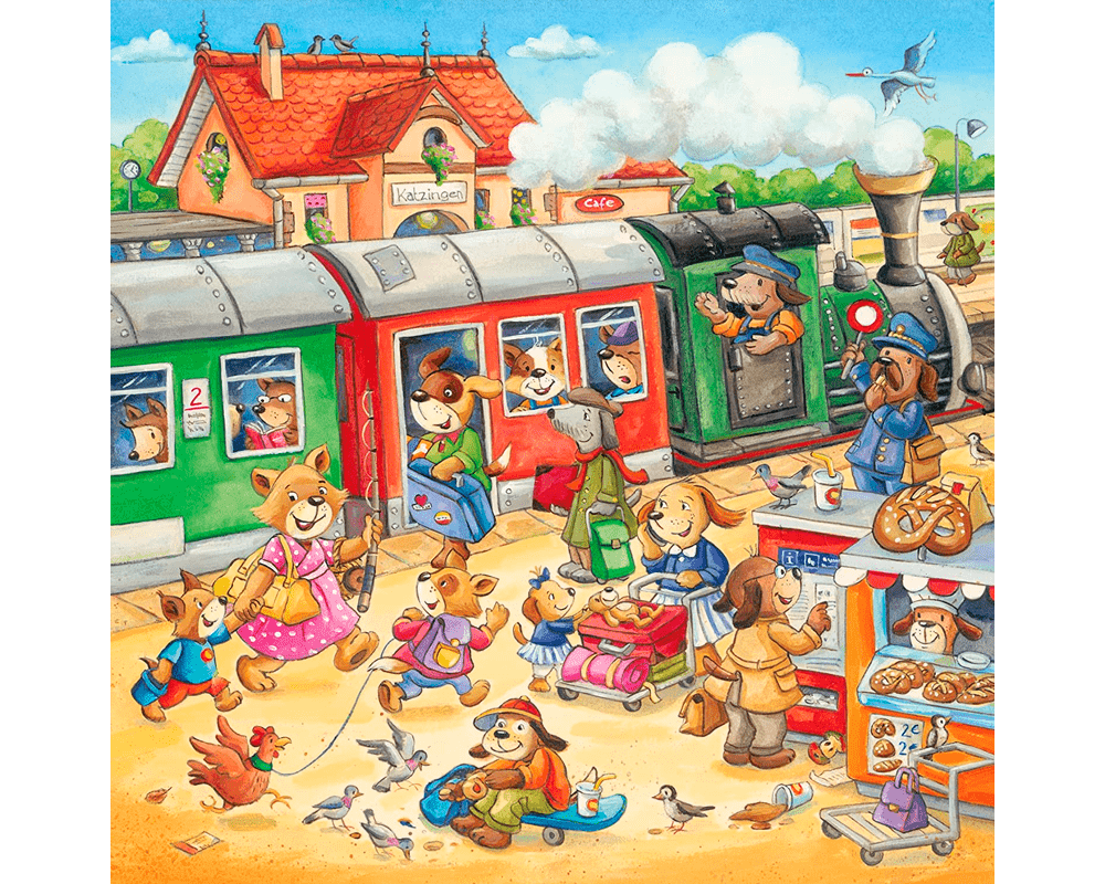 Vacaciones en el Campo: Rompecabezas 3 x 49 Piezas Ravensburger