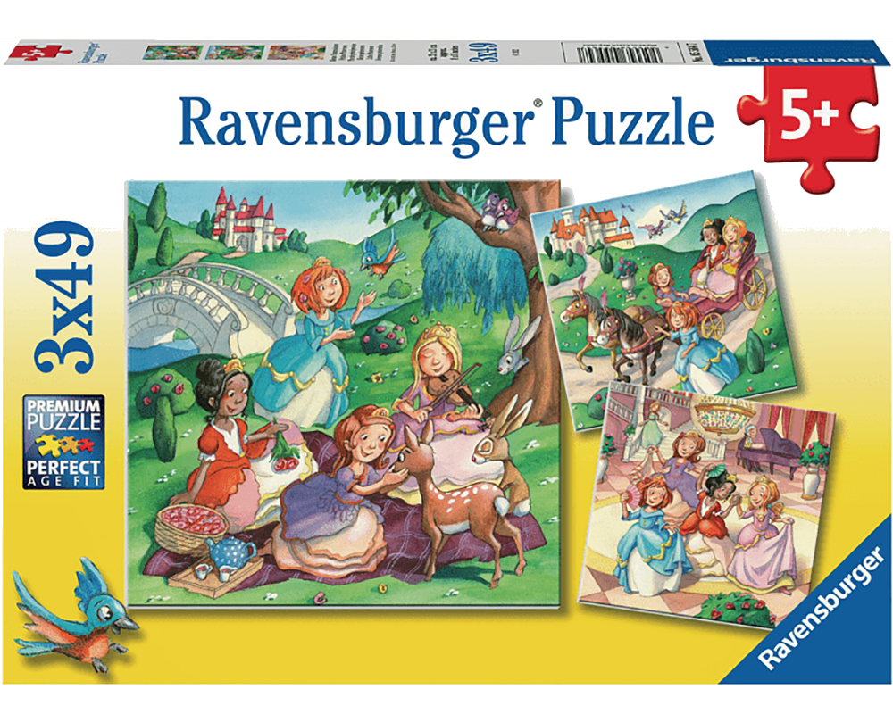 Princesitas: Rompecabezas 3 x 49 Piezas Ravensburger