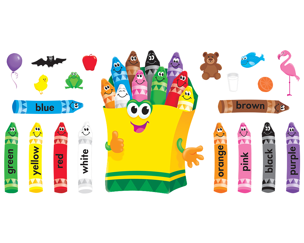 Láminas de Crayolas Coloridas Trend