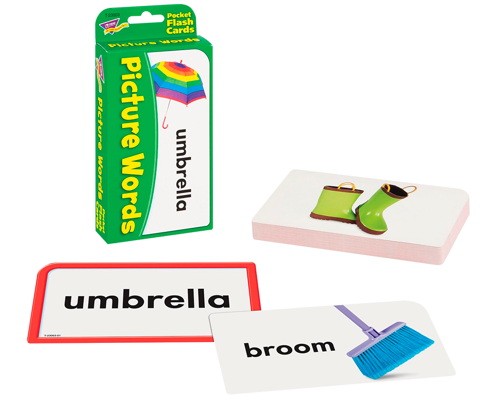 Palabras (Inglés): Tarjetas Educativas de Bolsillo Trend