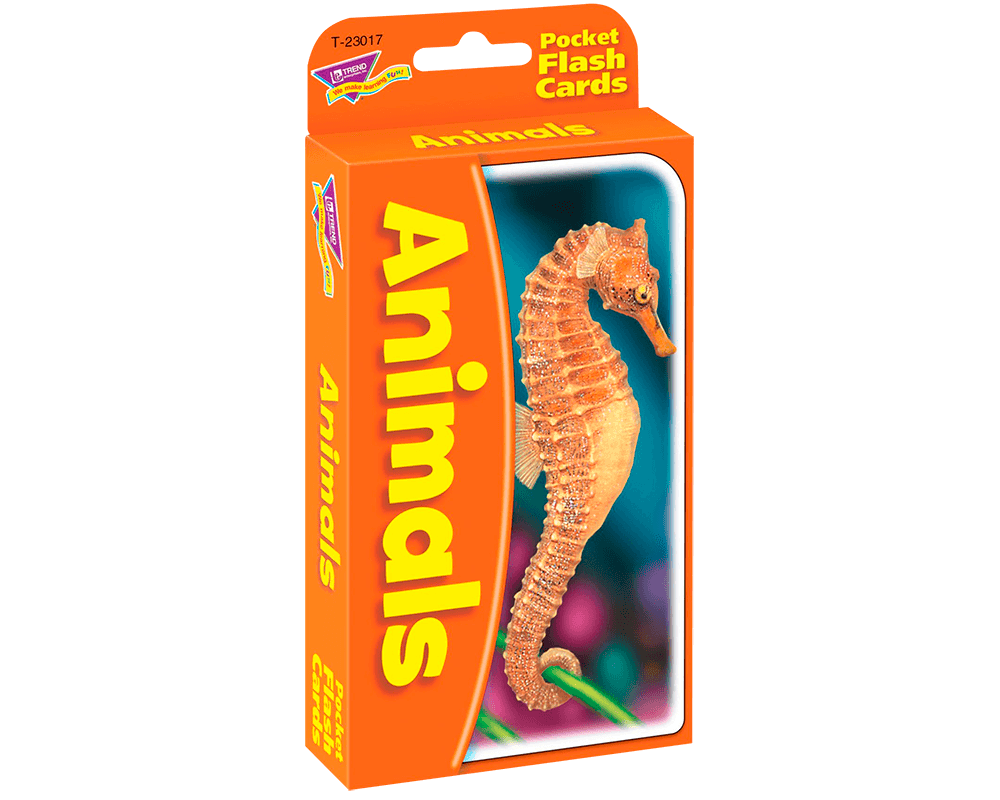 Animales (Inglés): Tarjetas Educativas de Bolsillo Trend