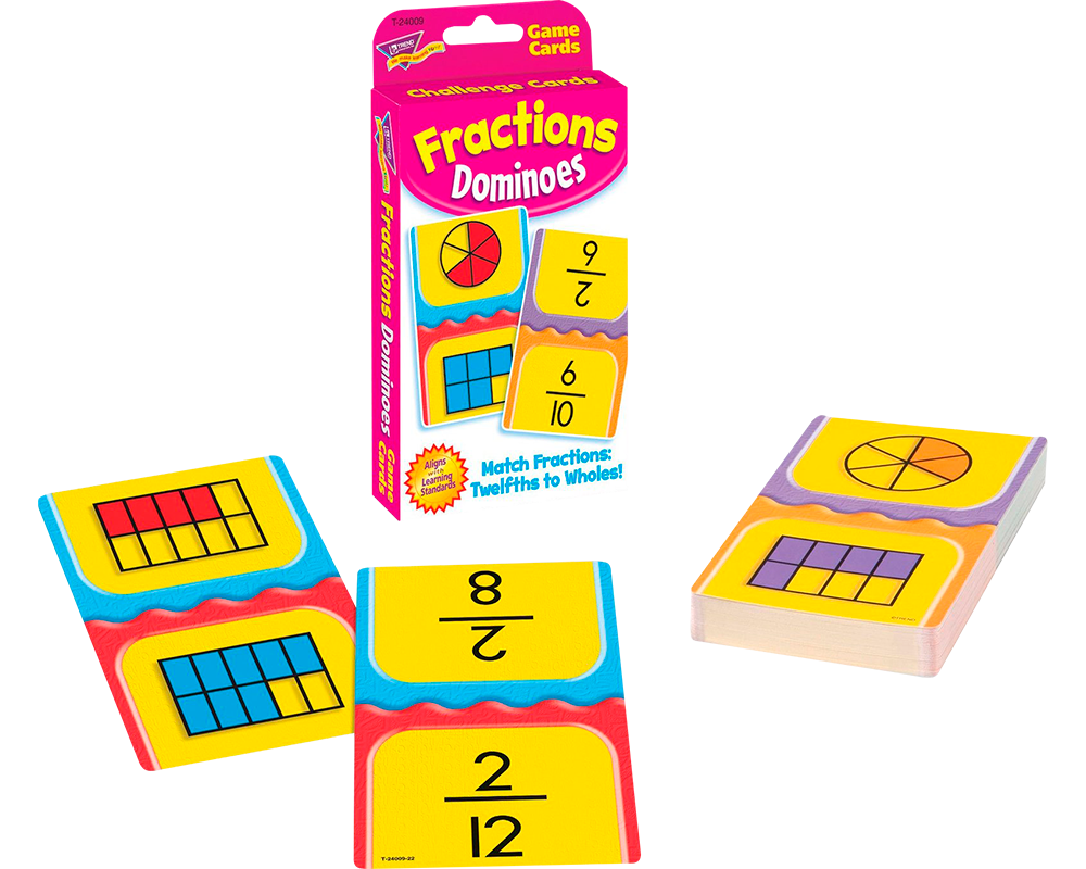 Juego de Bolsillo Domino De Fracciones Trend