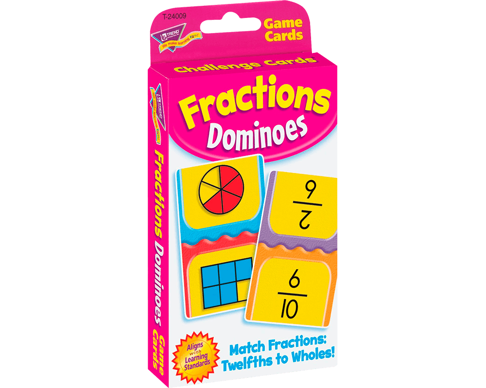 Juego de Bolsillo Domino De Fracciones Trend