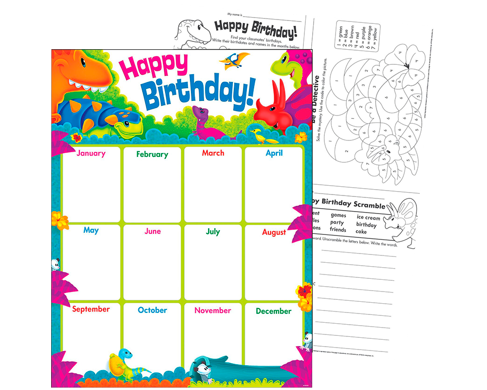 Feliz cumpleaños - Dinosaurios (Inglés) Trend