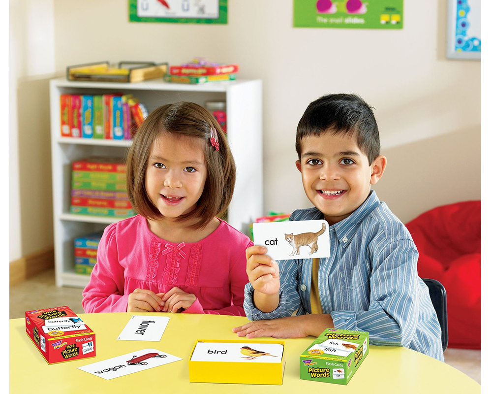 Mas Palabras Básicas (Inglés): Tarjetas Educativas Doble Vista Trend