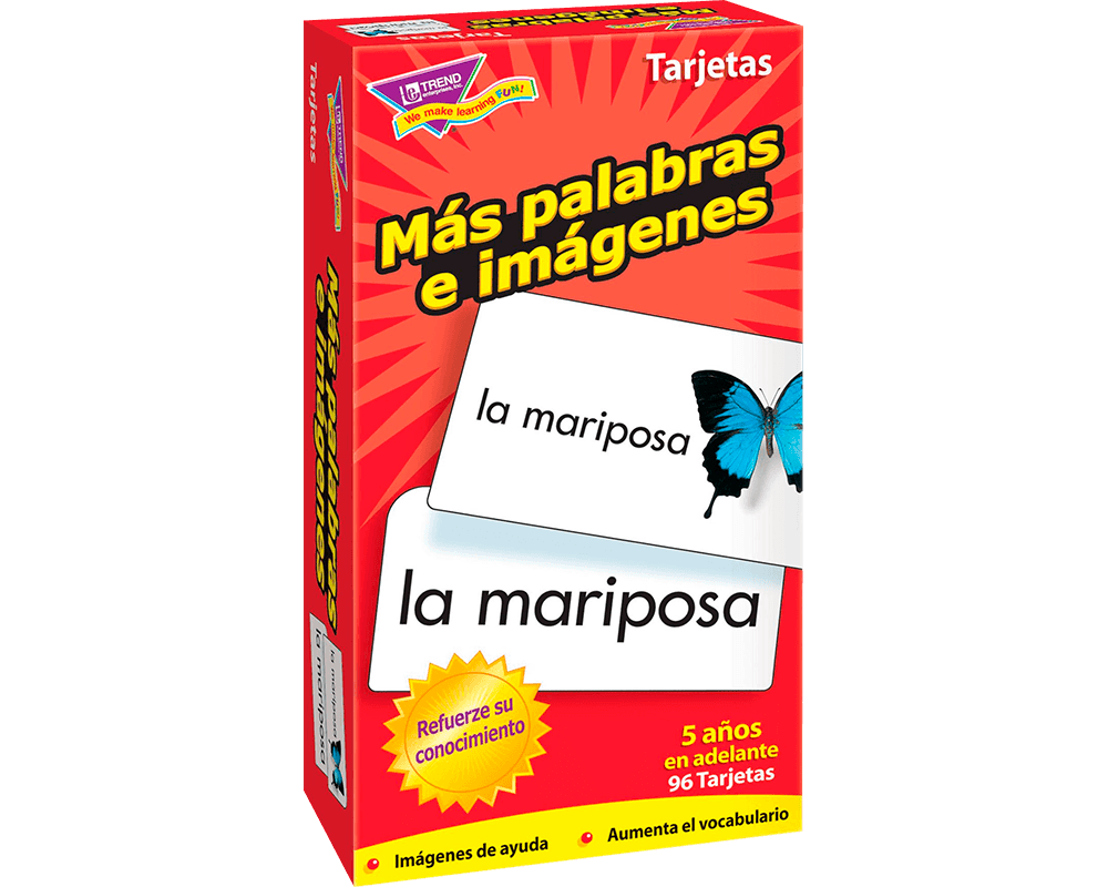 Más Palabras e Imágenes Español: Tarjetas Educativas Trend