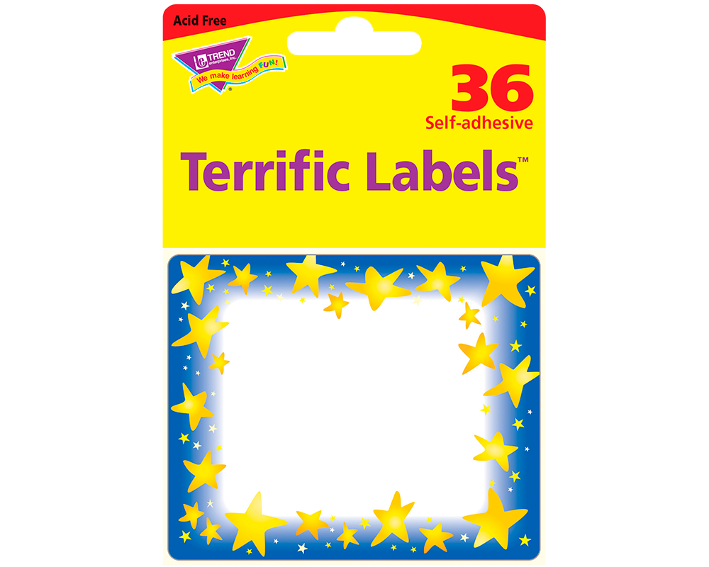 Etiquetas para Toda Ocasión de Estrellas Brillantes Trend