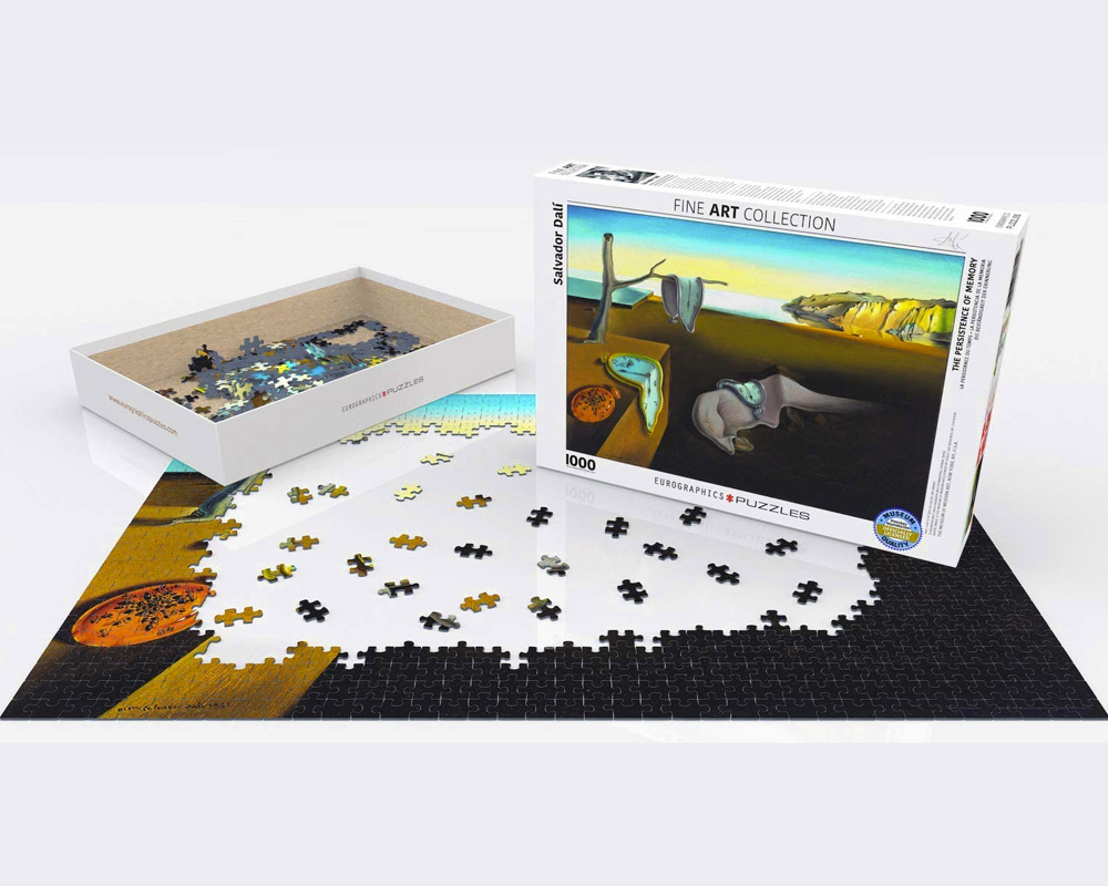 Salvador Dali: Persistencia De La Memoria: Rompecabezas de Arte 1000 Piezas Eurographics