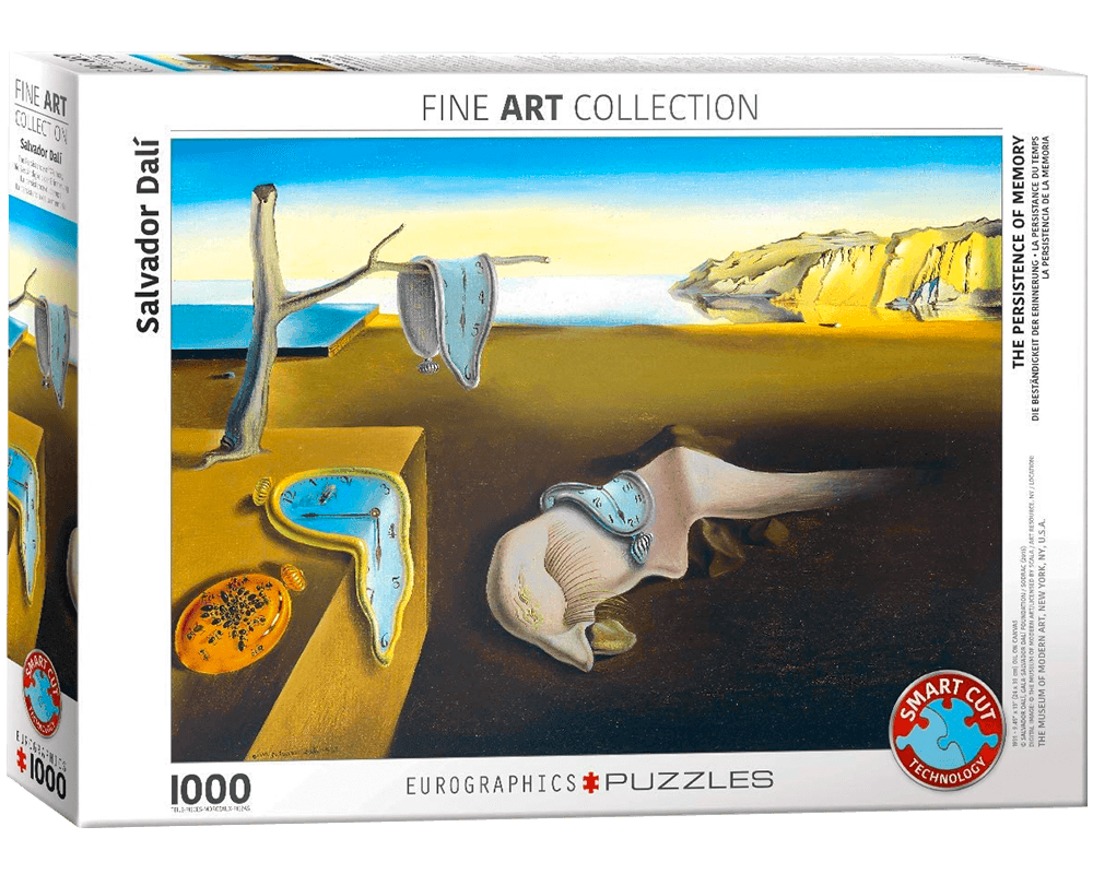 Salvador Dali: Persistencia De La Memoria: Rompecabezas de Arte 1000 Piezas Eurographics