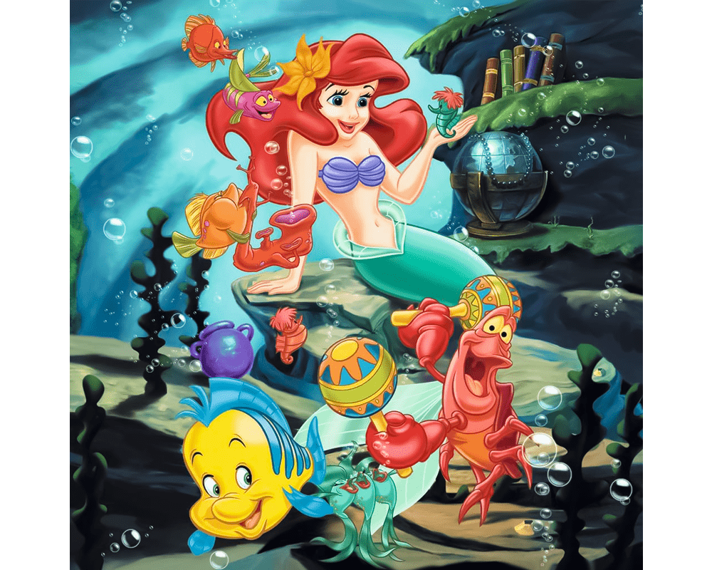 Cenicienta, Blancanieves y la Sirenita: Rompecabezas 3 x 49 Piezas Ravensburger