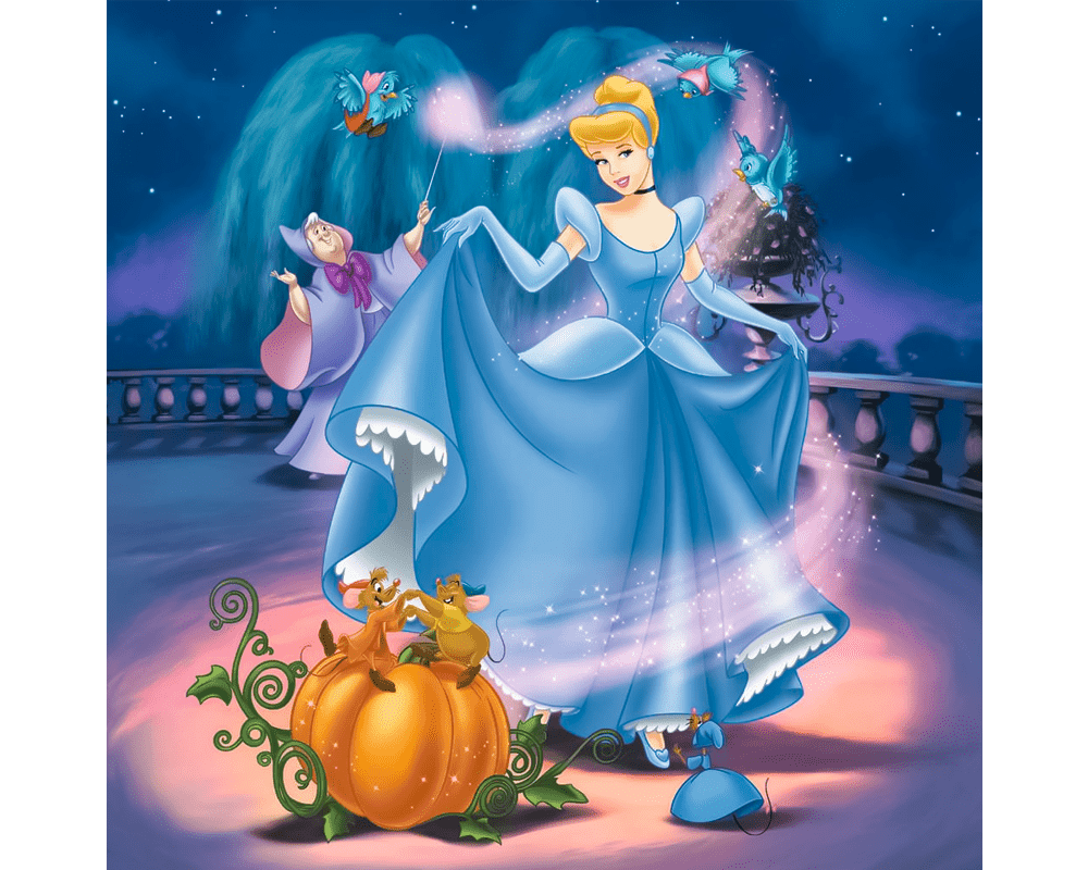 Cenicienta, Blancanieves y la Sirenita: Rompecabezas 3 x 49 Piezas Ravensburger