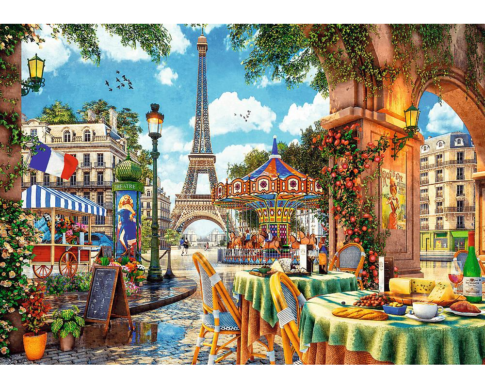 Mañana Parisina: Rompecabezas 1000 Piezas Trefl