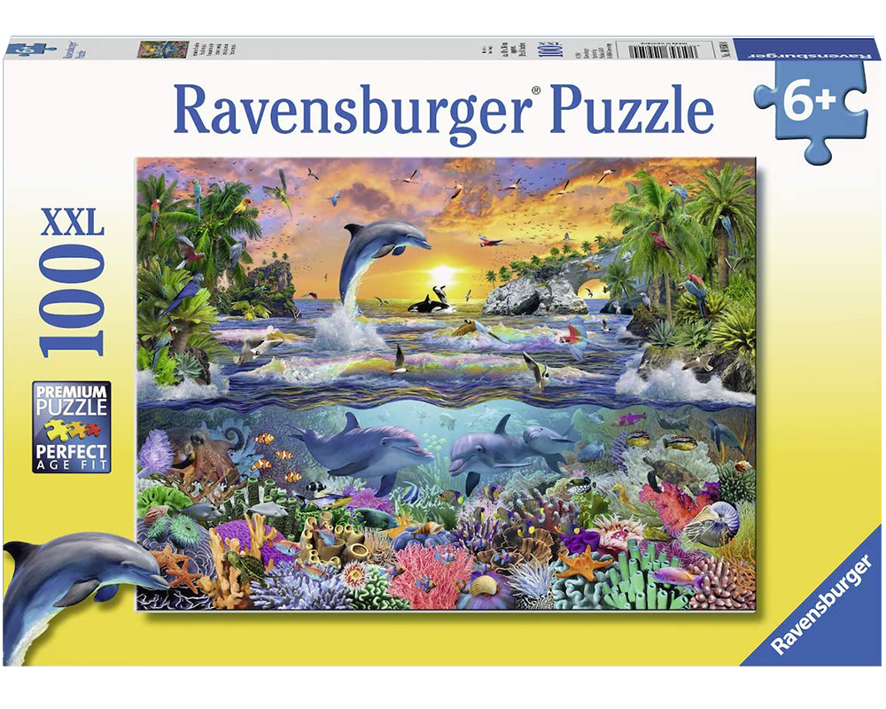 Paraíso Tropical: Rompecabezas 100 Piezas XXL Ravensburger