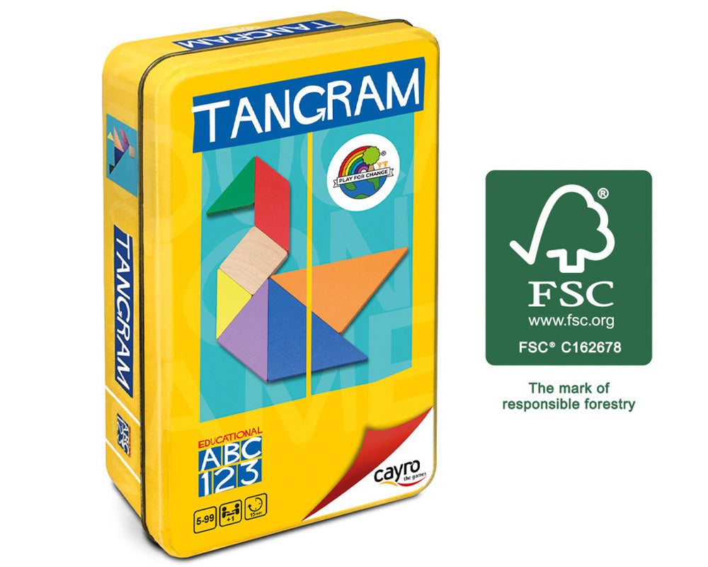 Tangram Caja de Metal Juego Didáctico Cayro