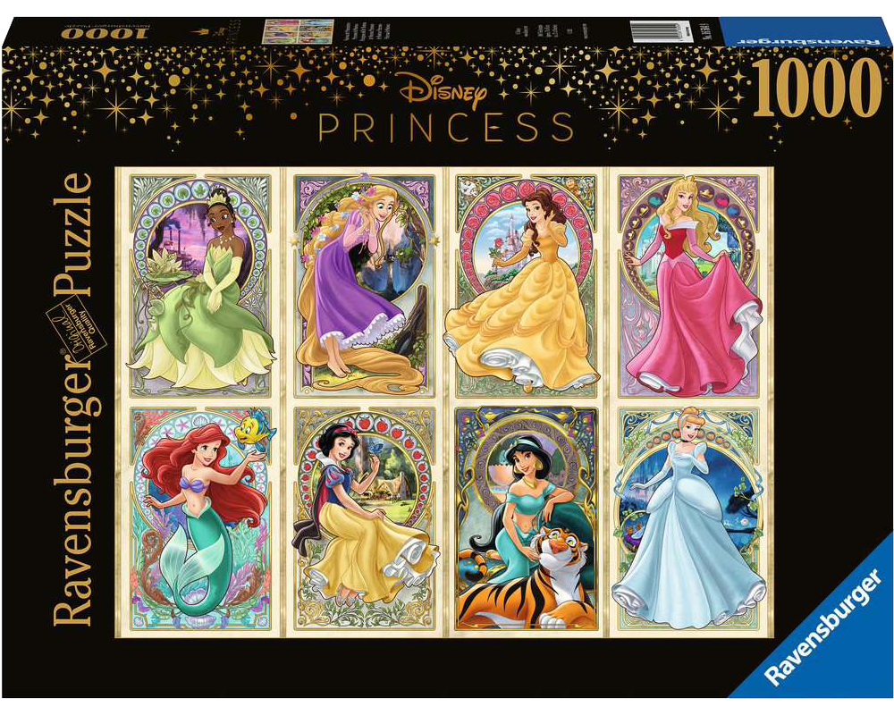 Princesas Disney Art Nouveau: Rompecabezas 1000 Piezas Ravensburger