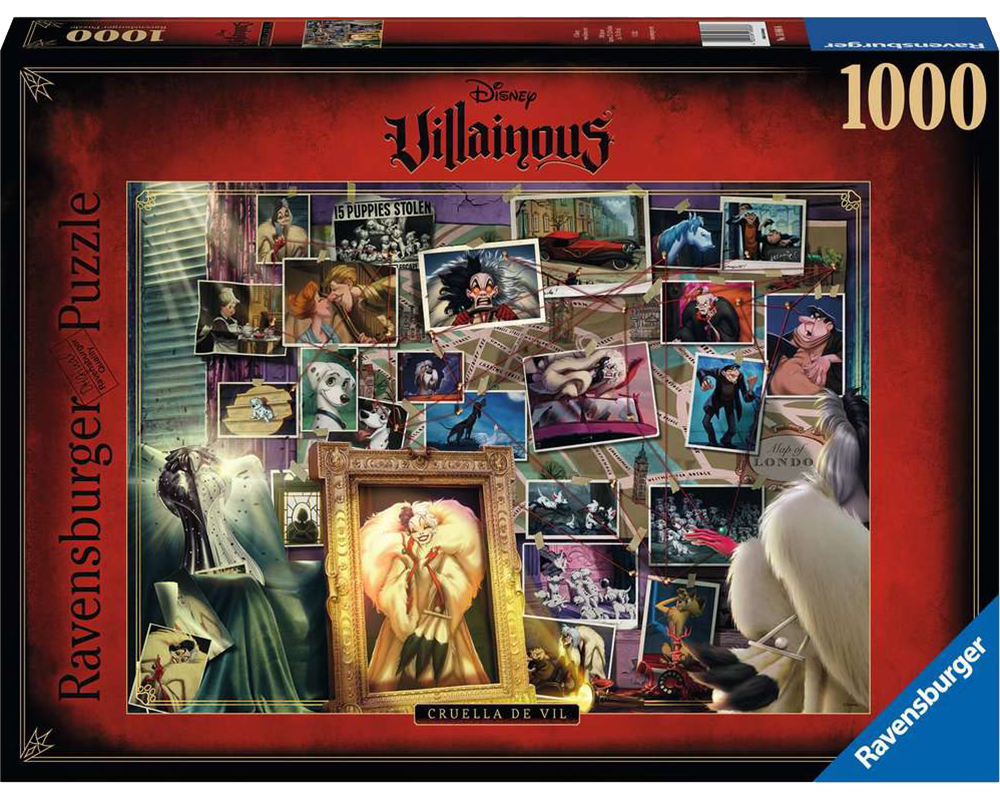 Disney Villanos: Cruella de Vil Rompecabezas de 1000 Piezas Ravensburger