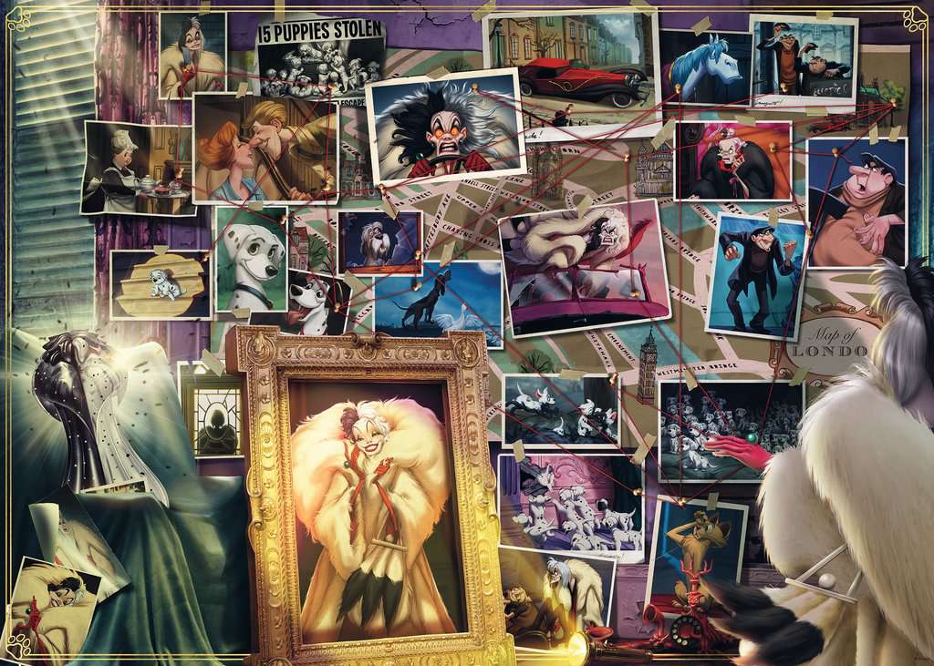 Disney Villanos: Cruella de Vil Rompecabezas de 1000 Piezas Ravensburger