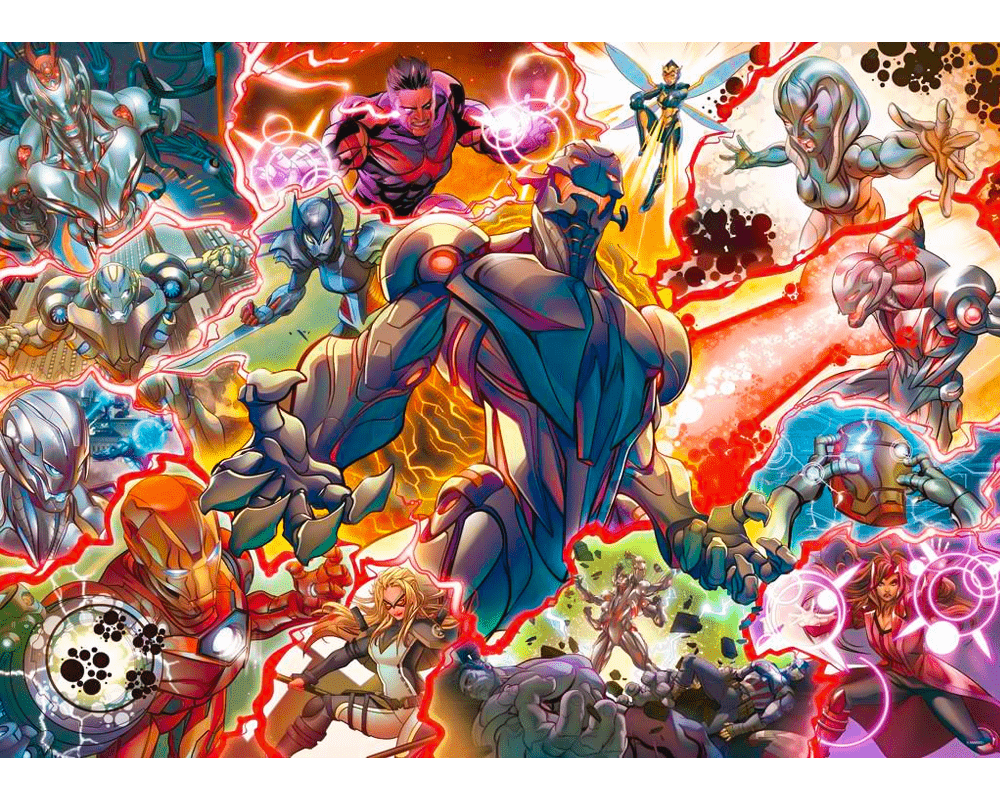 Marvel Villanos - Ultron: Rompecabezas 1000 Piezas Ravensburger