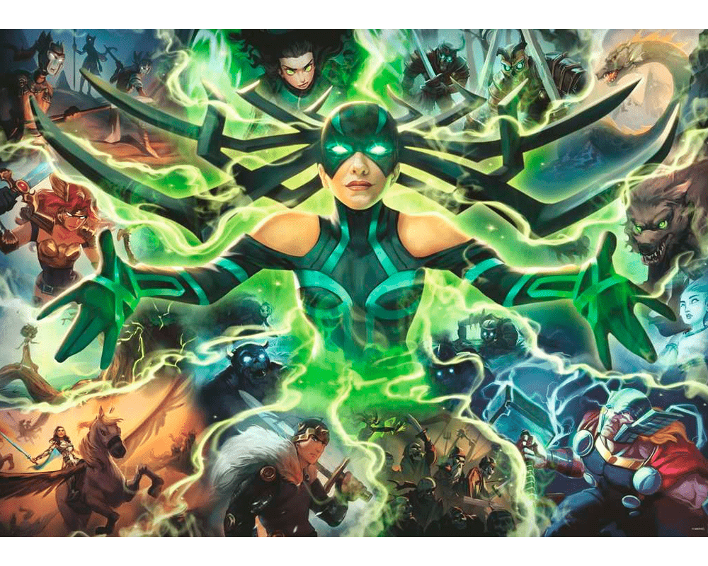 Marvel Villanos - Hela: Rompecabezas 1000 Piezas Ravensburger