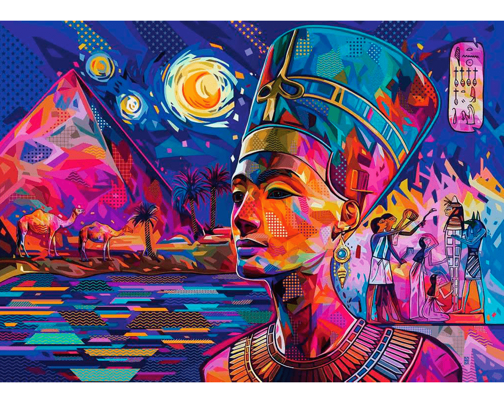 Nefertiti en el Nilo: Rompecabezas 1000 Piezas Ravensburger