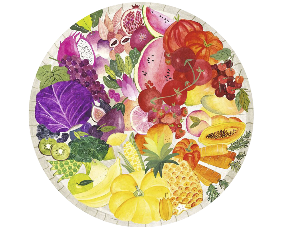 Frutas y Verduras: Rompecabezas Circular 500 Piezas Ravensburger
