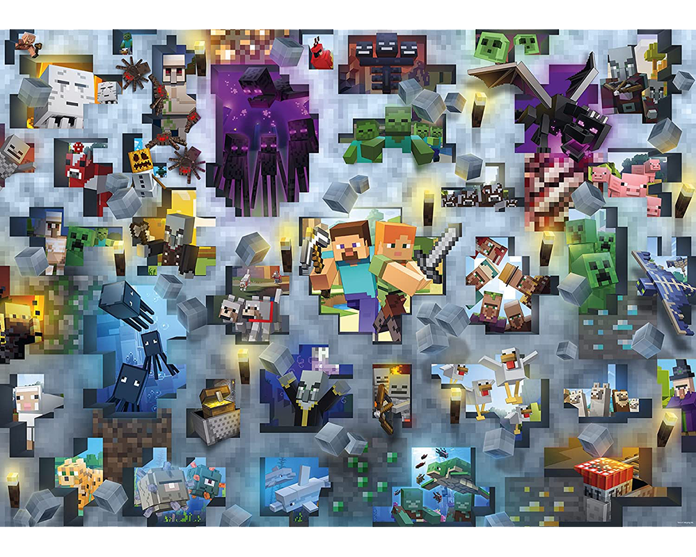 Minecraft Challenge: Rompecabezas 1000 Piezas Ravensburger