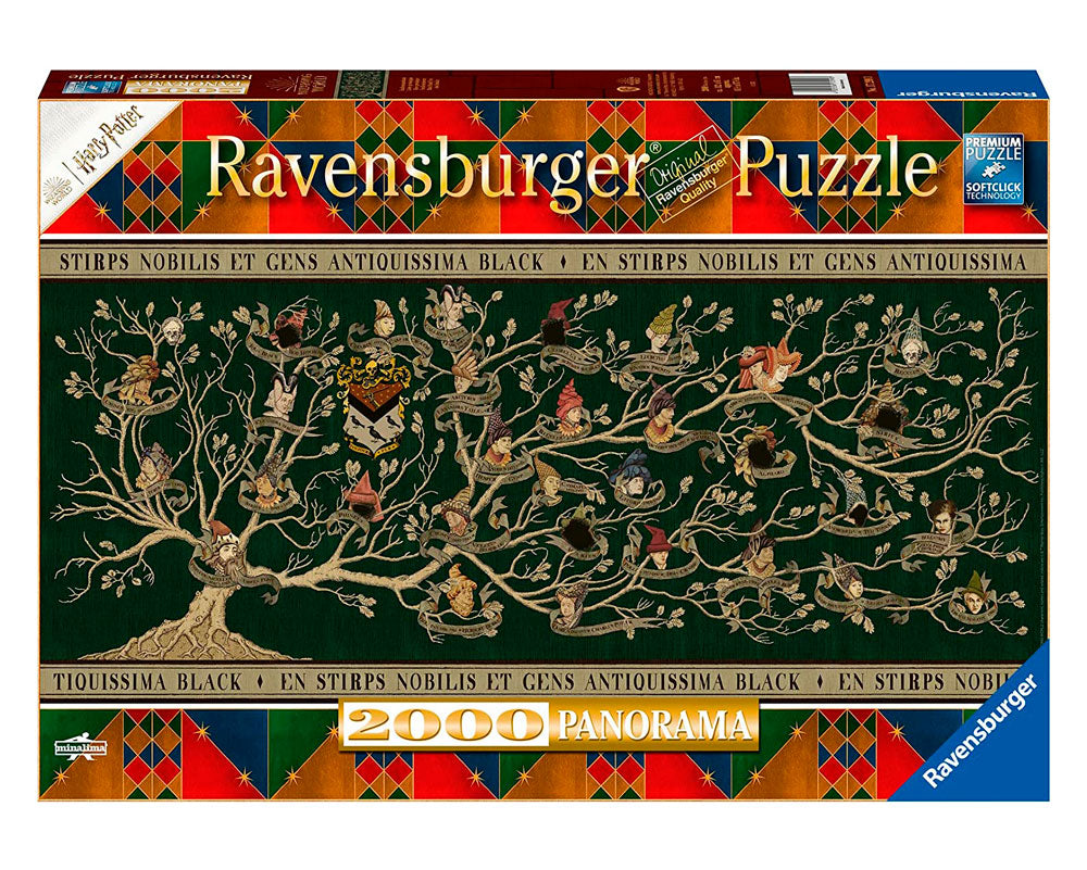 Harry Potter Árbol Familiar Rompecabezas 2000 Piezas Panorámico Ravensburger