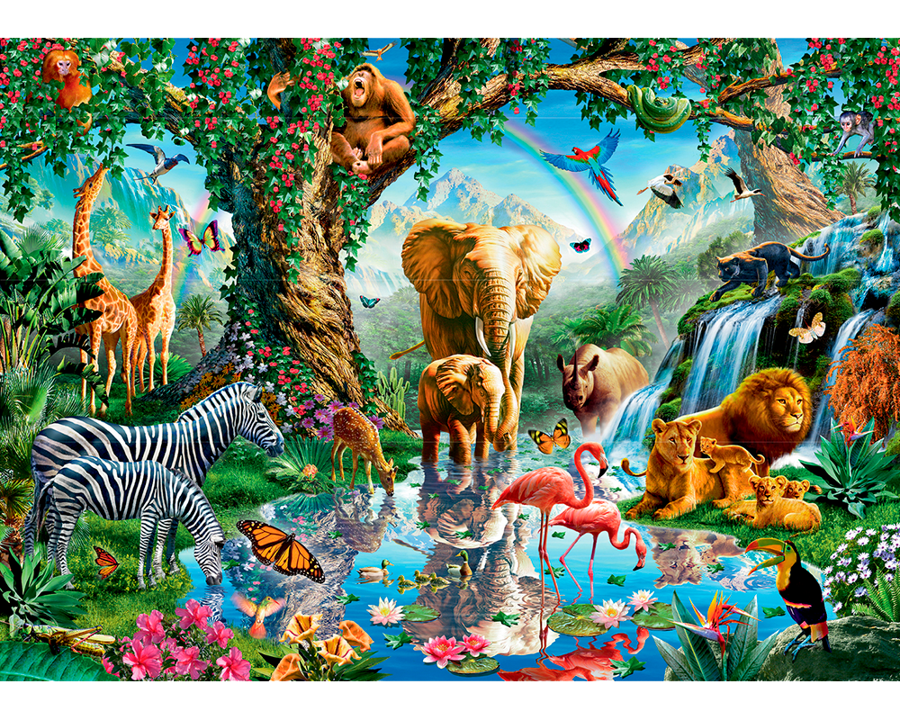 Aventuras en la Selva: Rompecabezas 1000 Piezas Ravensburger