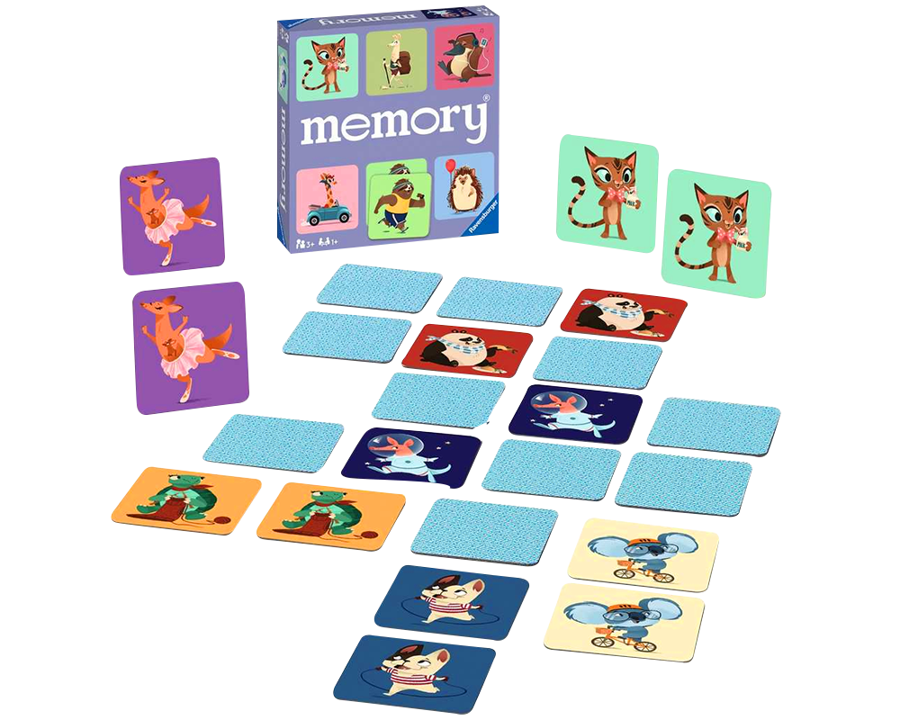 Memory® - Animalitos Salvajes: Juego de Mesa Ravensburger