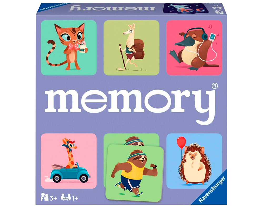 Memory® - Animalitos Salvajes: Juego de Mesa Ravensburger