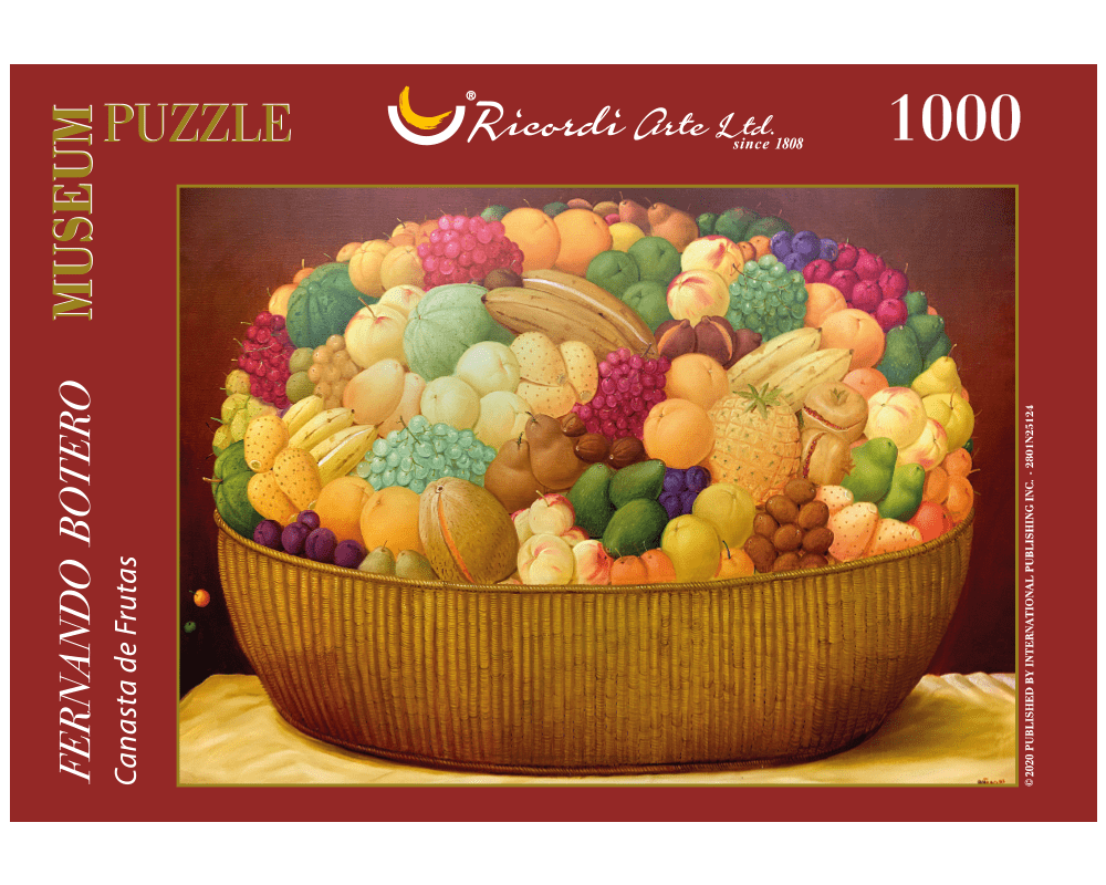 Fernando Botero - Canasta de Frutas: Rompecabezas de Arte 1000 Piezas Ricordi
