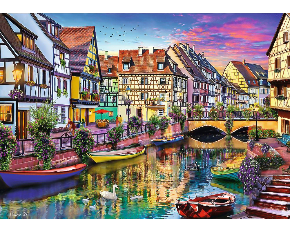 Puerto de Colmar, Francia: Rompecabezas 2000 Piezas Trefl