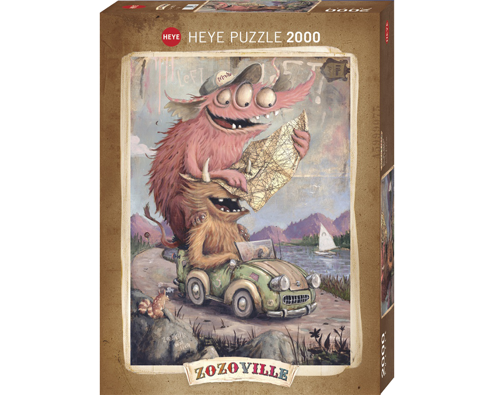 Zozoville Viaje por la Carretera Rompecabezas 2000 Piezas Heye