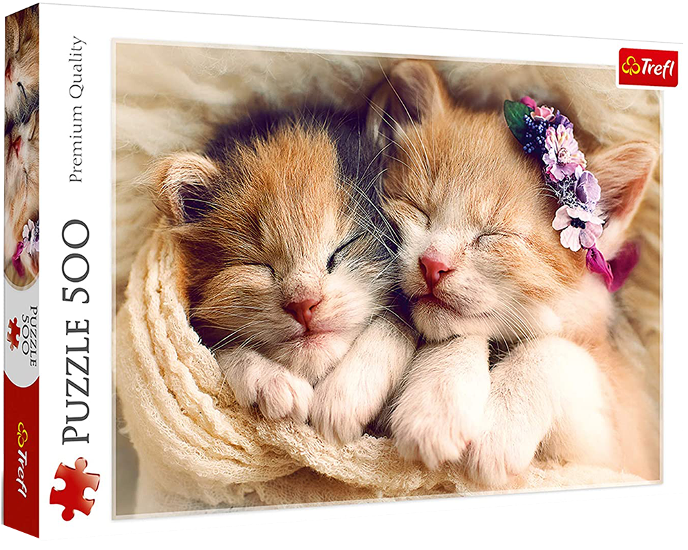Gatitos Durmiendo: Rompecabezas 500 Piezas Trefl