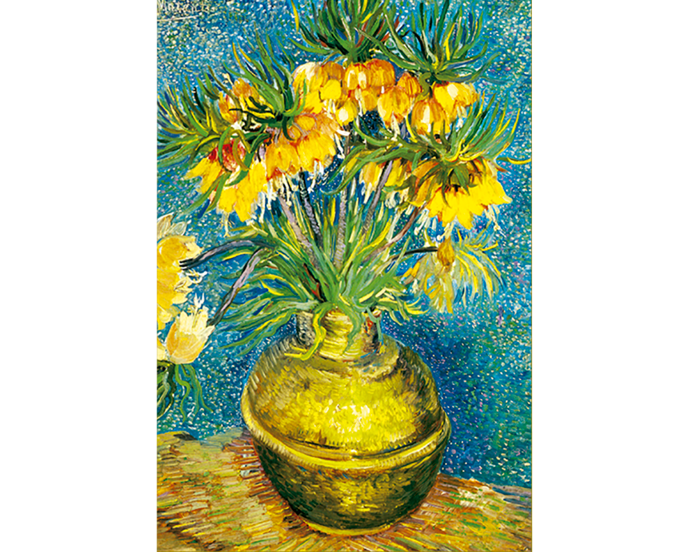 Van Gogh - Fritillarias en un Jarrón de Cobre: Rompecabezas 1000 Piezas Ricordi