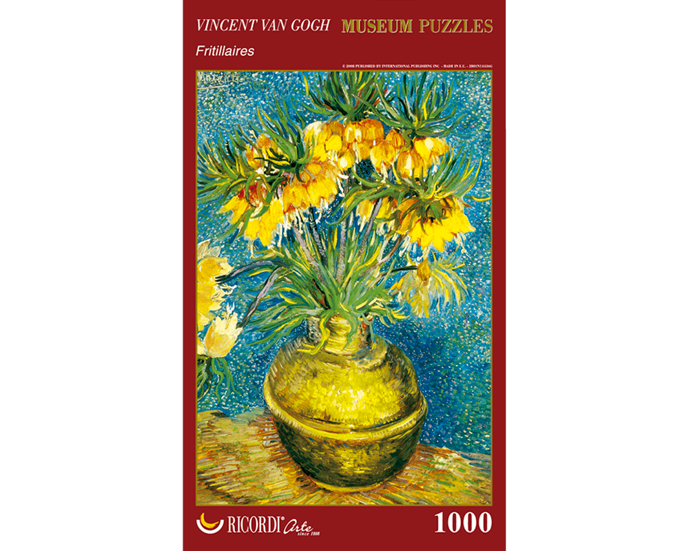 Van Gogh - Fritillarias en un Jarrón de Cobre: Rompecabezas 1000 Piezas Ricordi