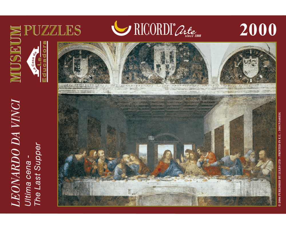 Leonardo Da Vinci - La Última Cena: Rompecabezas 2000 Piezas Ricordi